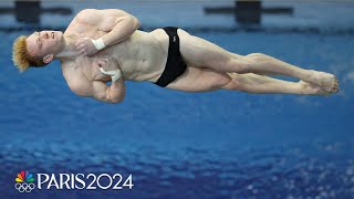 Andrew Capobianco wins mens 3m springboard final clinches Paris berth  NBC Sports [upl. by Spearman161]