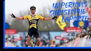 JumboVisma Reign Supreme After Laporte Takes Win  Highlights of Dwars door Vlaanderen  Eurosport [upl. by Hauck]