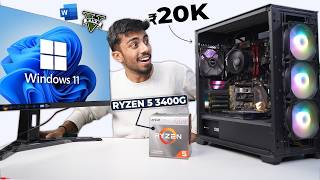 20000 Rs Super AMD PC Build⚡Gaming amp Editing 🪛Live Test  Perfect for Students [upl. by Calica636]