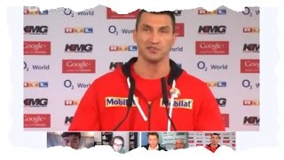 Press conference Wladimir Klitschko vs Mariusz Wach [upl. by Annayi]