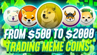 Trading Solana Meme Coins  100000 Profit [upl. by Collins]