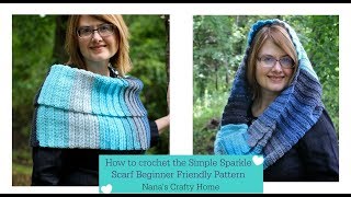 How to Crochet the Simple Sparkle Scarf a Beginner Friendly Pattern [upl. by Amesari193]