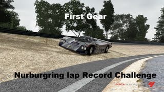 First Gear Nurburgring Lap Record Challenge Forza 4 [upl. by Mccollum169]