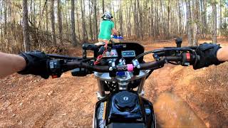 Tw200 Backwoods Trail Riding [upl. by Enelhtac]