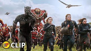 Battle of Wakanda  Outriders Attack Scene  Avengers Infinity War 2018 IMAX Movie Clip HD 4K [upl. by Pandich]