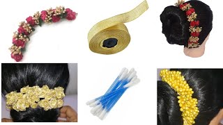 3 DIY unique hair accessories making at home [upl. by Fabiano]