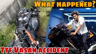 TTF Vasan ACCIDENT  What Happend to Him ❓ Vasanth Rascal  Tamil  Motovlog  VR 💥 [upl. by Wendalyn]