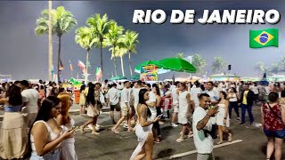 Rio De Janeiro 🇧🇷 REVEILLON 2024  New Year’s Celebration 🎆  Copacabana Brazil FULL TOUR [upl. by Ahsimaj]