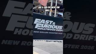 UPDATE Fast amp Furious Hollywood Drift Roller Coaster Construction universalstudioshollywood [upl. by Niram]