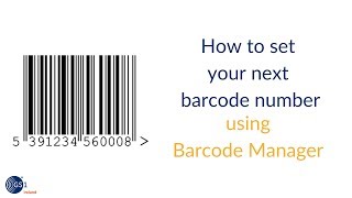 How to set your next barcode number using GS1 Irelands Barcode Manager Tool [upl. by Stargell]