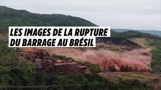 Les images impressionnantes de la rupture du barrage au Brésil [upl. by Nylave]