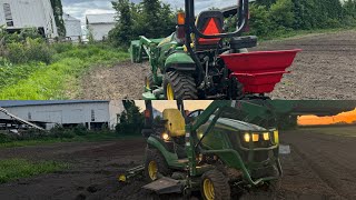 Planting oats and talkingJD1025r [upl. by Eniotna968]