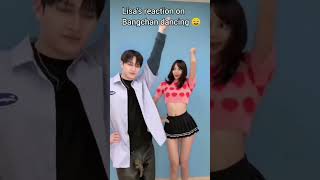 Lisas reaction to Banchans dance😌 lisa bangchan blackpink straykids shorts [upl. by Sorrows961]