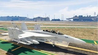 EA 18G Growler Electronic Warfare Jet  GTA V REVIEW [upl. by Efar]