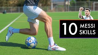 10 BEST MESSI SKILLS to Beat Defenders [upl. by Emanuele]