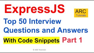 Express JS Interview Questions  Top 50 Interview Questions with Answers [upl. by Batory]