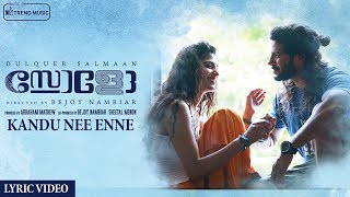 Kandu Nee Enne Lyric Video  Solo Malayalam Songs  Dulquer Salmaan  Bejoy Nambiar  Trend Music [upl. by Teodor858]