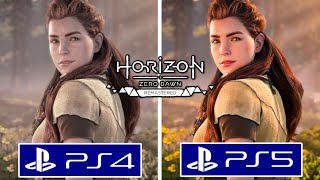 Horizon Zero Dawn Remastered PS4 vs PS5 Graphics Comparison [upl. by Halvaard241]