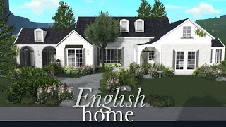 English Home Bloxburg Speedbuild [upl. by Nuawd]