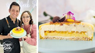 Mango Mousse Cake Recipe Gluten Free [upl. by Kcid]