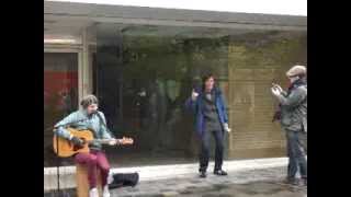 Street drinker and a busker on Sauchiehall St [upl. by Hedelman]