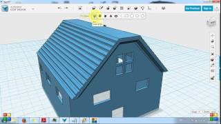 Autodesk 123D  Modeling a simple house  Part 1 [upl. by Pepper]