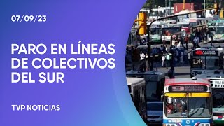 Un paro afecta el servicio de colectivos de dos empresas en el Sur del Conurbano [upl. by Anertac491]