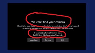 Fix We cant find your camera Error 0xA00F4244 in Windows 11  10  How To Solve Camera not work [upl. by Destinee958]