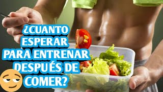 ¿CUÁNTO quotTIEMPO DEBO ESPERARquot PARA HACER EJERCICIO DESPUÉS DE COMER RIDUFITNESS [upl. by Llednik]