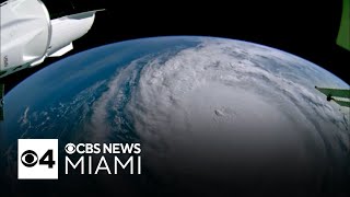 Videos capture a churning Hurricane Milton from space [upl. by Llenol]