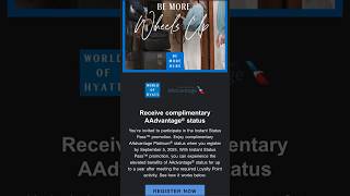 Status match to American Airlines with your Hyatt status creditdebitwithabhi travel hyatt aa [upl. by Verina]