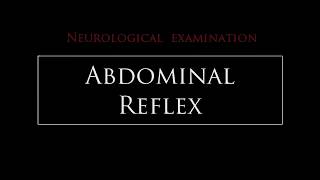 Abdominal reflex [upl. by Nagem]