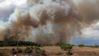 Ardèche  Incendie Labastide de Virac et Vagnas [upl. by Elwin]