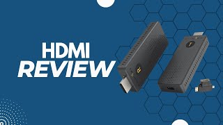 Review Wireless HDMI Transmitter and Receiver 4KWireless HDMI Extender Kit True 4K Plug and Play [upl. by Assilem]