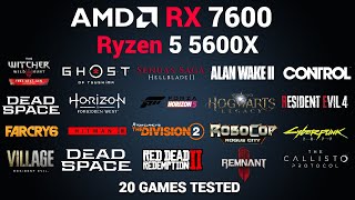 Ryzen 5 5600X  RX 7600 Gaming Test  Any bottleneck [upl. by Ilatfan]