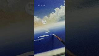 Easy Acrylic Seascape Painting artforbeginners paintingideas art [upl. by Llerrad531]