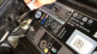 Volkswagen Car Battery Change TSi 2010 [upl. by Kayle]