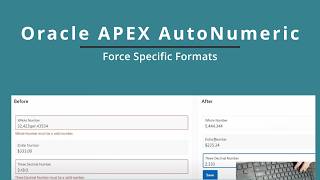 How to Add AutoNumeric JS Library in Oracle APEX  AutoFormat Number Fields [upl. by Erbua]