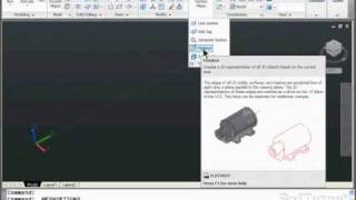 AutoCAD 3D  Menus amp Ribbon Bar Overview  for versions 2009 2010 2011 2012 2013 amp 2014 [upl. by Adiam]