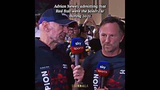 Adrian Newey admits that Red Bull was the faster car in 2021 [upl. by Kronick]