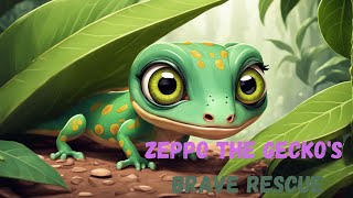 Zeppo the Geckos Brave Rescue  easy english short story  bedtime stories for kids [upl. by Aksel]