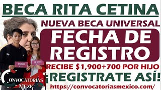 Beca Rita Cetina ¿Cuándo y cómo hacer el registro [upl. by Bat]