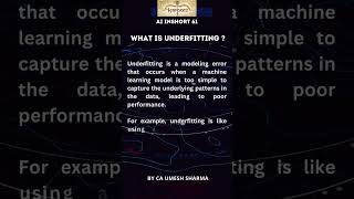 What is Underfitting [upl. by Ardnahc]