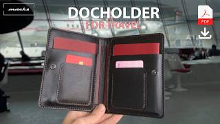 Making Leather Travel Bifold Wallet  PDF Pattern [upl. by Ahsirek834]