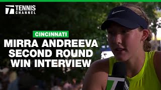 Mirra Andreevas Maturity  Cincinnati Second Round [upl. by Ahsilra959]