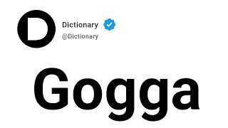 Gogga Meaning In English [upl. by Gnilsia51]