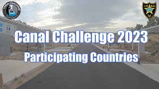 Participating Countries Canal Challenge 2023 [upl. by Aedni]