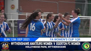 Wythenshawe Amateurs Women Vs Egerton FC Women 120921 FA Womens Cup 1QR [upl. by Kiah]