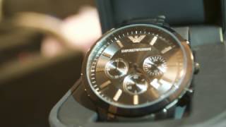 Emporio Armani AR2453 Watch  Unboxing  Review [upl. by Assiruam]