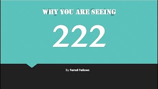 222 Explained  Straight from Bible [upl. by Aniahs]